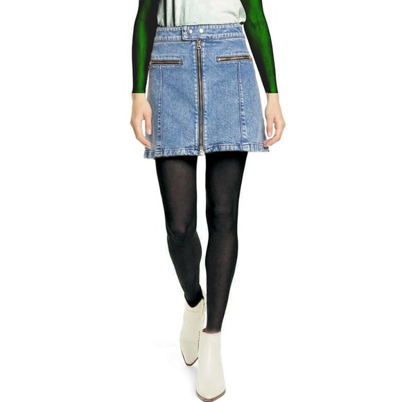 rag & bone Isabel Zip-up Denim Skirt - Picture 7 of 15